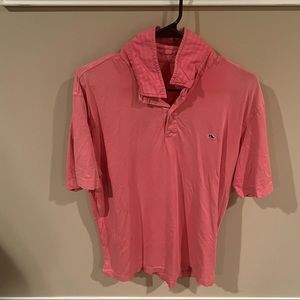 Vineyard Vines salmon color polo size L